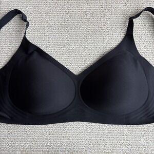 SHECURVE black Lined Removable Pads Wireless Full Coverage T-Shirt Bra Size 3XL